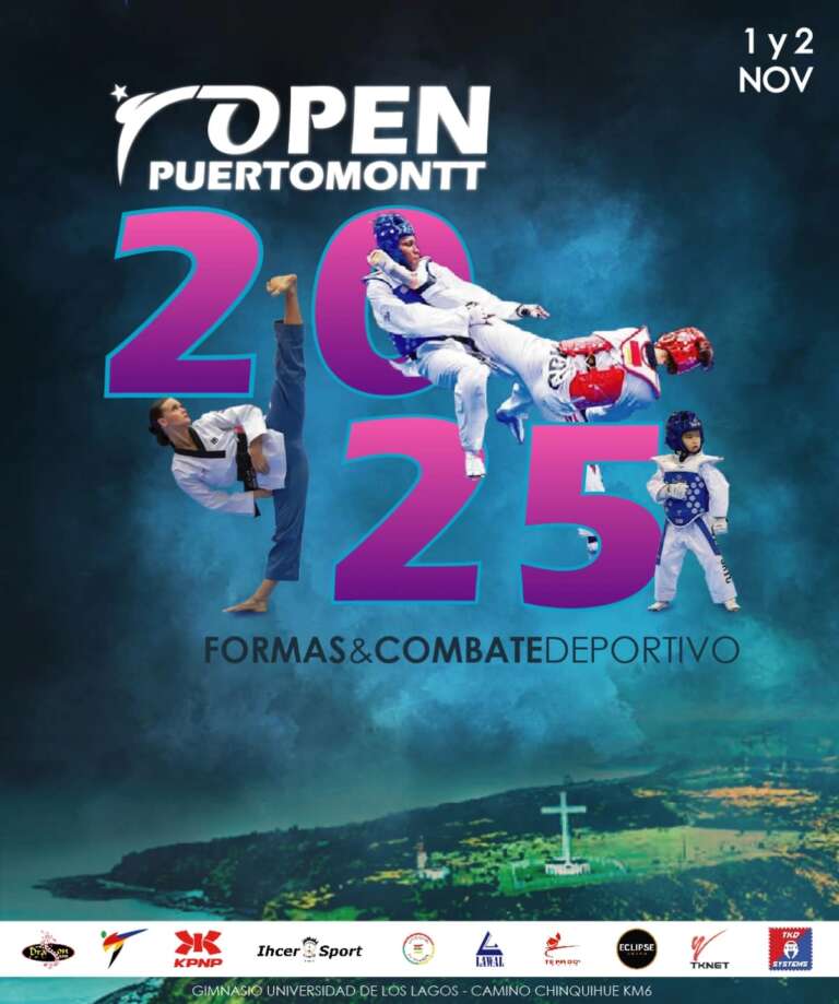 PUERTO MONTT LISTO PARA RECIBIR EL ABIERTO INTERNACIONAL DE TAEKWONDO, UNO DE LOS TORNEOS MÁS PRESTIGIADOS DE CHILE.