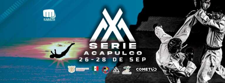 Acapulco será sede de la SerieMX de Karate este 26 y 27 de septiembre.